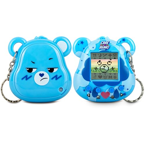 Care Bears Digital Pet - Grumpy Bear Cyber Pet with Care Features, 1.4” Inch Screen, Handheld Interactive Virtual Pets for Kids, Collectible Electronic Toy, Battery Included von Care Bears