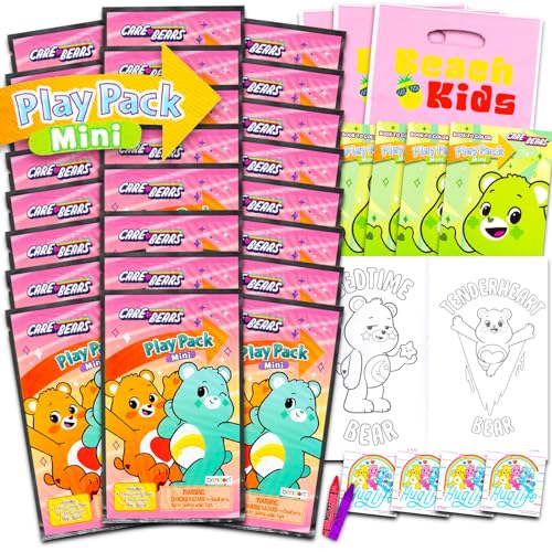 Care Bears Mini-Partygeschenk-Set für Kinder – Bündel mit 24 Miniatur-Geburtstags-Spielpackungen mit Malbuch, Aufklebern und mehr, Care Bears Care Bears Partyzubehör, Geschenktütenfüller Care Bears Mini-Partygeschenk-Set für Kinder – Bündel mit 24 Miniatur-Geburtstags-Spielpackungen mit Malbuch, Aufklebern und mehr, Care Bears Care Bears Partyzubehör, Geschenktütenfüller von Care Bears