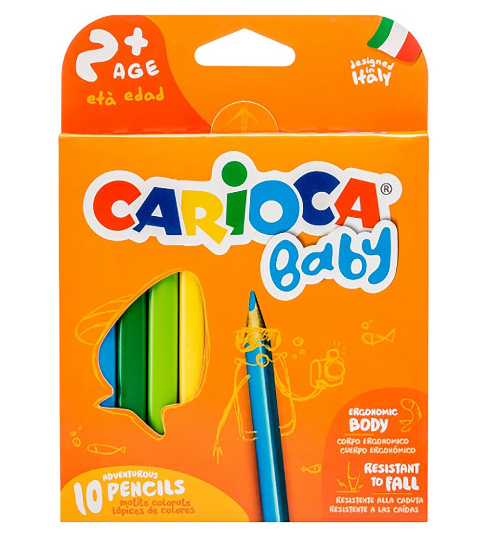 Carioca Baby Buntstifte - 10 st. - Mehrfarbig - Carioca - One Size - Buntstiftsets Carioca Baby Buntstifte - 10 st. - Mehrfarbig - Carioca - One Size - Buntstiftsets von Carioca
