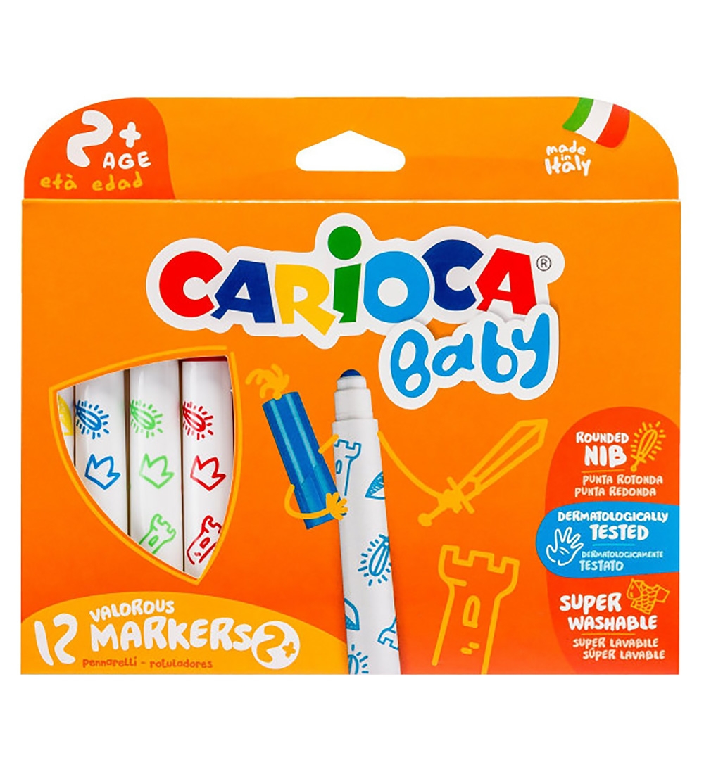 Carioca Baby Filzstifte - 12 st. - Mehrfarbig - Carioca - One Size - Filzstifte Carioca Baby Filzstifte - 12 st. - Mehrfarbig - Carioca - One Size - Filzstifte von Carioca