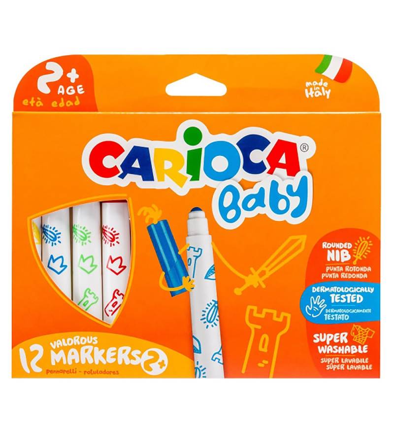 Carioca Baby Filzstifte - 12 st. - Mehrfarbig - Carioca - One Size - Filzstifte Carioca Baby Filzstifte - 12 st. - Mehrfarbig - Carioca - One Size - Filzstifte von Carioca