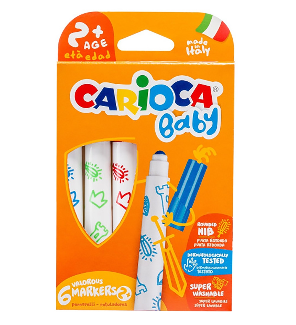 Carioca Baby Filzstifte - 6 st. - Mehrfarbig - Carioca - One Size - Filzstifte Carioca Baby Filzstifte - 6 st. - Mehrfarbig - Carioca - One Size - Filzstifte von Carioca
