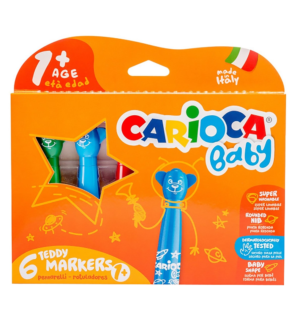 Carioca Baby Filzstifte - 6 st. - Mehrfarbig - Carioca - One Size - Filzstifte Carioca Baby Filzstifte - 6 st. - Mehrfarbig - Carioca - One Size - Filzstifte von Carioca