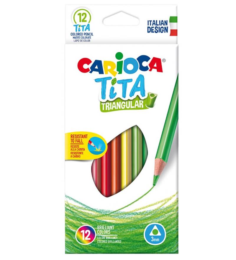 Carioca Buntstifte - Dreieckig - 12 st. - Mehrfarbig - Carioca - One Size - Buntstiftsets Carioca Buntstifte - Dreieckig - 12 st. - Mehrfarbig - Carioca - One Size - Buntstiftsets von Carioca