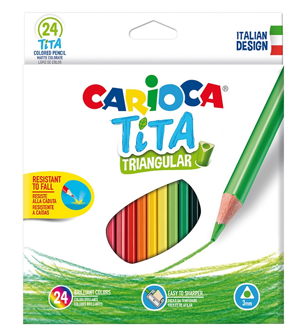 Carioca Buntstifte - Dreieckig - 24 st. - Mehrfarbig - Carioca - One Size - Buntstiftsets Carioca Buntstifte - Dreieckig - 24 st. - Mehrfarbig - Carioca - One Size - Buntstiftsets von Carioca
