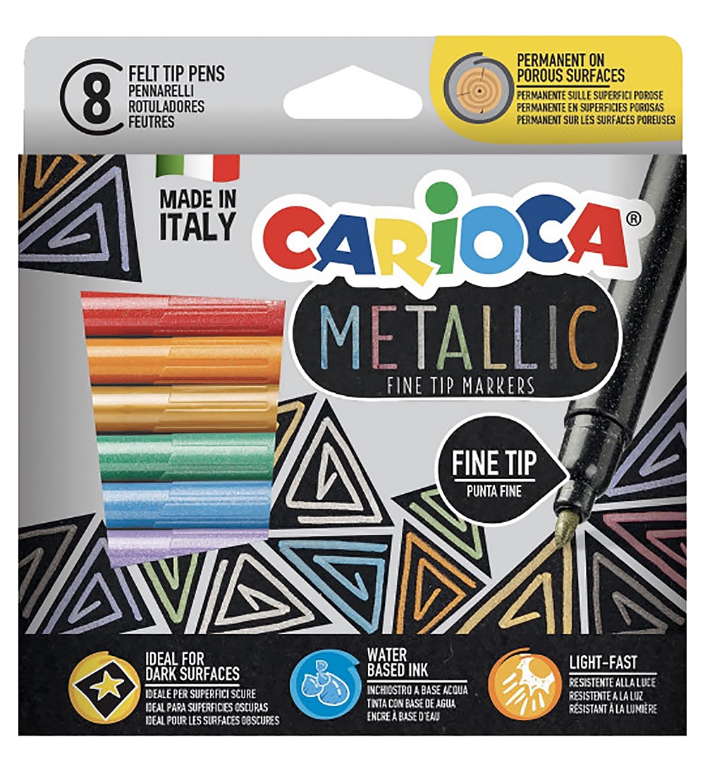Carioca Filzstifte - 8 st. - Metallic - Carioca - One Size - Filzstifte Carioca Filzstifte - 8 st. - Metallic - Carioca - One Size - Filzstifte von Carioca