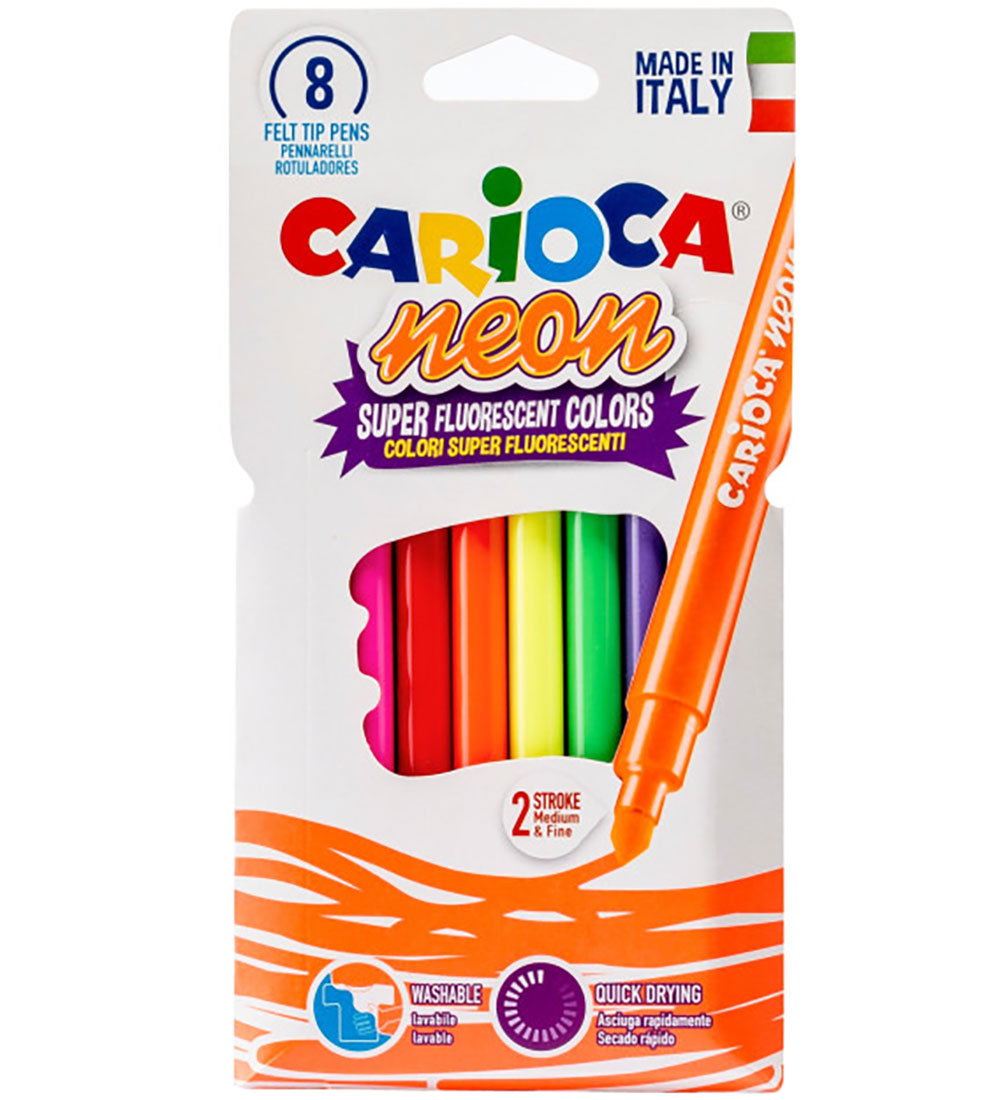 Carioca Filzstifte - 8 st. - Neon - Carioca - One Size - Filzstifte Carioca Filzstifte - 8 st. - Neon - Carioca - One Size - Filzstifte von Carioca