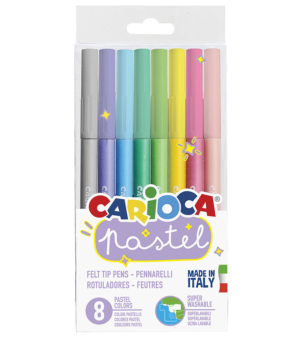 Carioca Filzstifte - 8 st. - Pastel - Carioca - One Size - Filzstifte Carioca Filzstifte - 8 st. - Pastel - Carioca - One Size - Filzstifte von Carioca