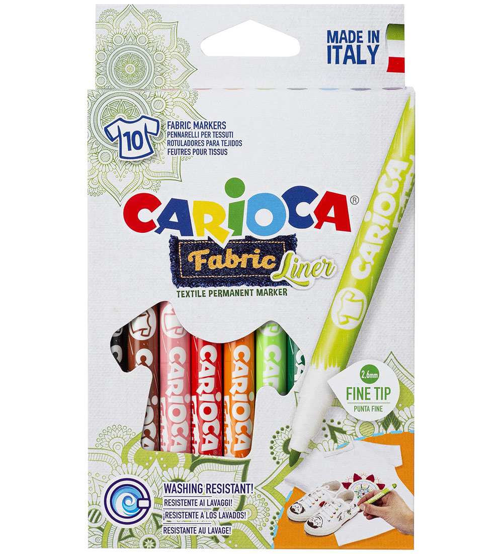 Carioca Stoffmarker - 10 st. - Mehrfarbig - Carioca - One Size - Filzstifte Carioca Stoffmarker - 10 st. - Mehrfarbig - Carioca - One Size - Filzstifte von Carioca