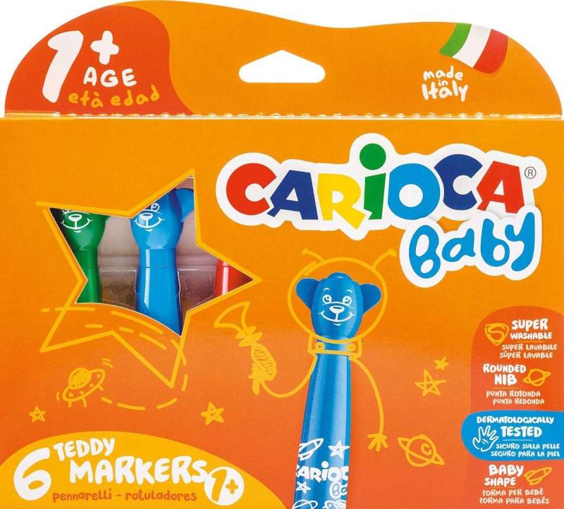Carioca Teddystifte 6er-Pack von Carioca