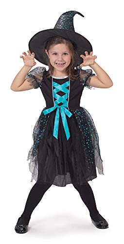 Caritan-480108 Halloween-Kleid, blau, mit Hut, Verkleidung, Mädchen, 480108, 5-7 Jahre Caritan-480108 Halloween-Kleid, blau, mit Hut, Verkleidung, Mädchen, 480108, 5-7 Jahre von Caritan