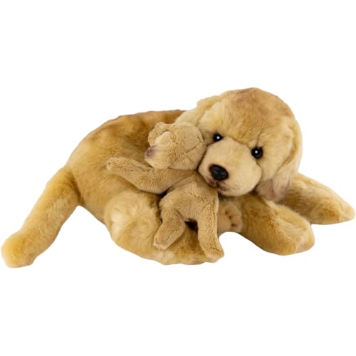 Carl Dick Labrador mit Baby ca. 30cm Plüschtier, Stofftier, Kuscheltier 3618 von Carl Dick