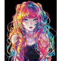 Diamond Painting Neon Anime Girl von Carletto Deutschland GmbH