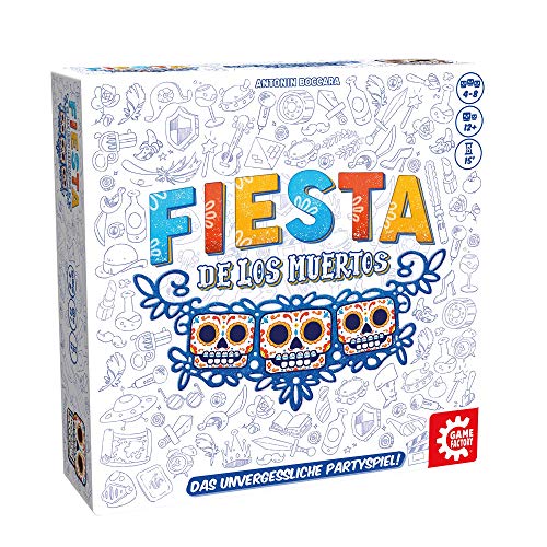 Game Factory - Fiesta de Los Muertos-Unvergessliches kooperatives Partyspiel für 4 bis 8 Spieler ab 12 Jahren, 646279 | Deutsch von Game Factory