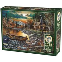 COBBLE HILL PUZZLES - Blockhütte am See 1000 Teile von Carletto Deutschland GmbH