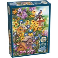 COBBLE HILL PUZZLES - Vogelhäuser und Sonnenblumen 500 Teile von Carletto Deutschland
