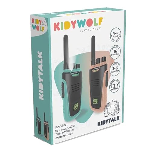 KIDYWOLF - Walkie-Talkies mit Taschenlampe hellblau/rosa von Carletto Deutschland