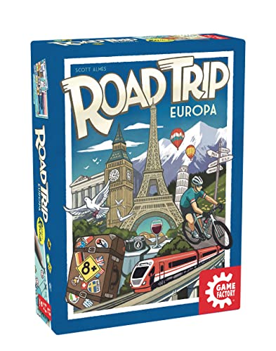 Game Factory 646292 Road Trip Europa, Kartenspiel, ab 8 Jahren von Game Factory