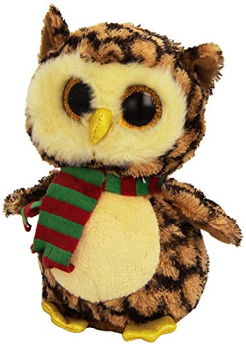 Ty 36173 - Wise - Eule braun mit Schal, 15 cm, mit Glitzeraugen, Beanie Boo's, X-Mas limitiert Ty 36173 - Wise - Eule braun mit Schal, 15 cm, mit Glitzeraugen, Beanie Boo's, X-Mas limitiert von Carletto Ty