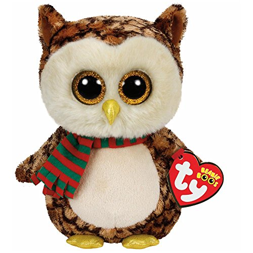 Ty 36998 - Wise - Eule mit Schal und Glitzeraugen, Beanie Boo's, X-Mas limitiert, Large 24 cm, braun Ty 36998 - Wise - Eule mit Schal und Glitzeraugen, Beanie Boo's, X-Mas limitiert, Large 24 cm, braun von Carletto Ty