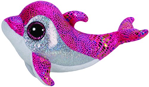 TY 36126 - Sparkles - Delfin bunt glitzernde Oberseite mit Glitzeraugen, Glubschi's, Beanie Boo's, 15 cm, pink TY 36126 - Sparkles - Delfin bunt glitzernde Oberseite mit Glitzeraugen, Glubschi's, Beanie Boo's, 15 cm, pink von Carletto Ty