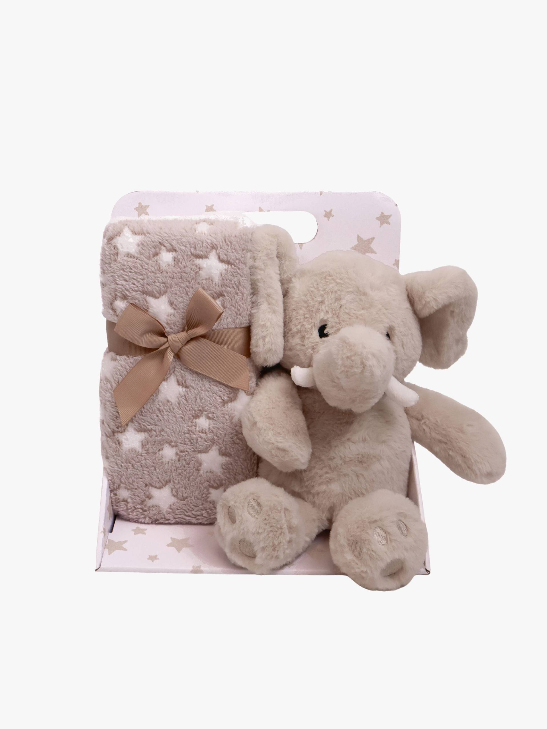 CarloBaby Elefant Fleecedecke und Kuscheltier, Beige CarloBaby Elefant Fleecedecke und Kuscheltier, Beige von CarloBaby