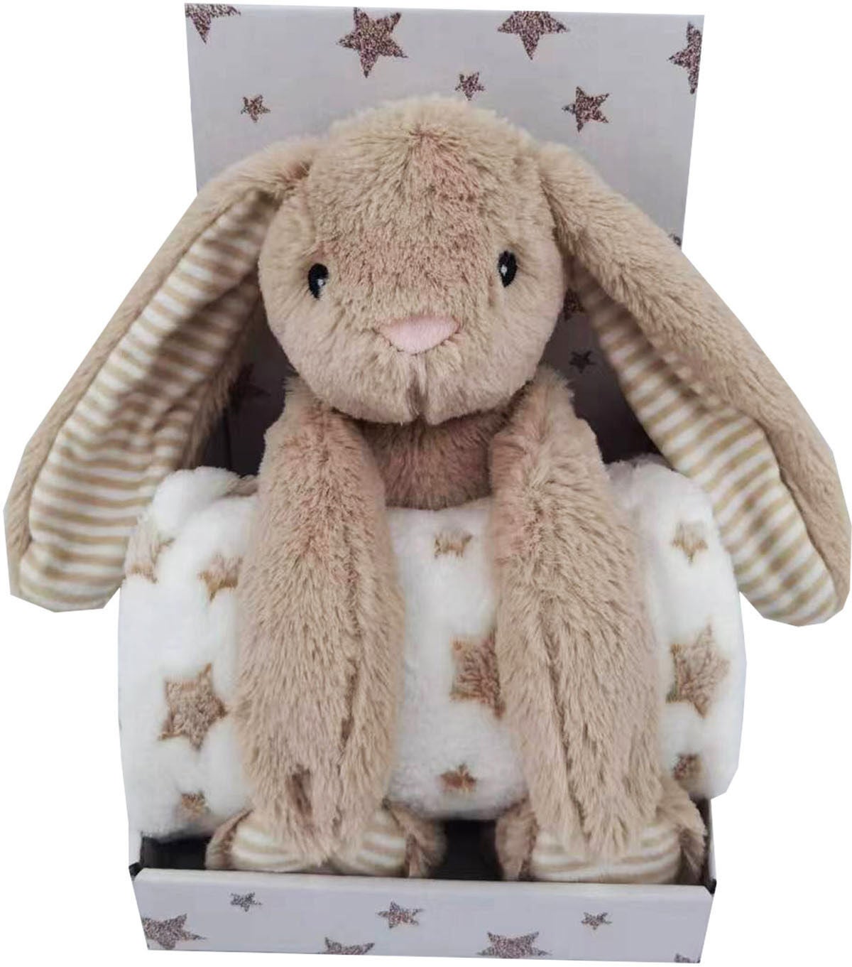 CarloBaby Fleecedecke Stern & Häschen, Beige CarloBaby Fleecedecke Stern & Häschen, Beige von CarloBaby