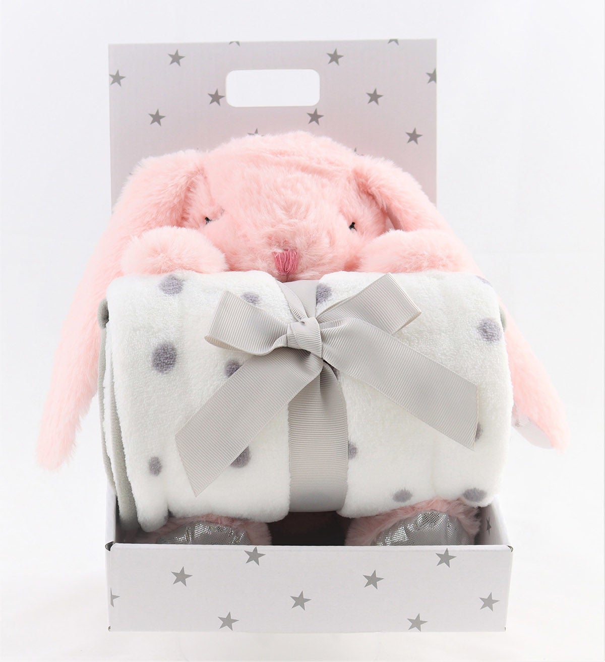 CarloBaby Fleecedecke und Kuscheltier Kaninchen, Rosa von CarloBaby