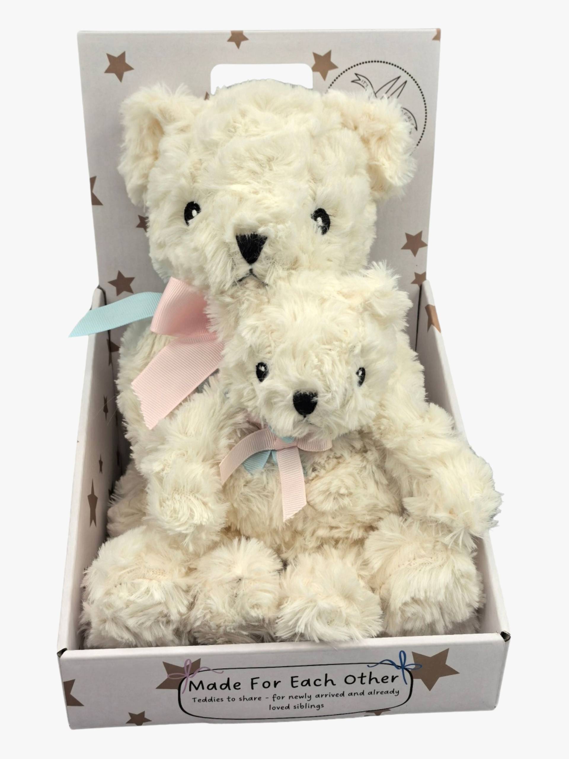 CarloBaby Geschwister-Teddy Groß & Klein, Elfenbeinweiß CarloBaby Geschwister-Teddy Groß & Klein, Elfenbeinweiß von CarloBaby