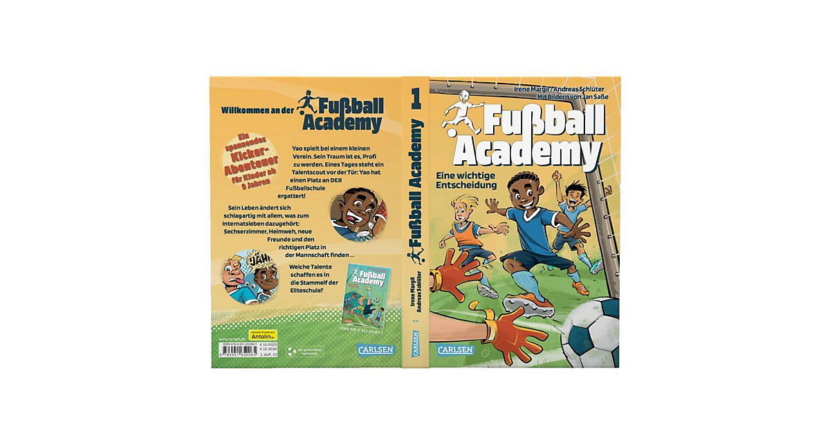 Buch - Fußball Academy 1 Eine wichtige Entscheidung von Carlsen Verlag
