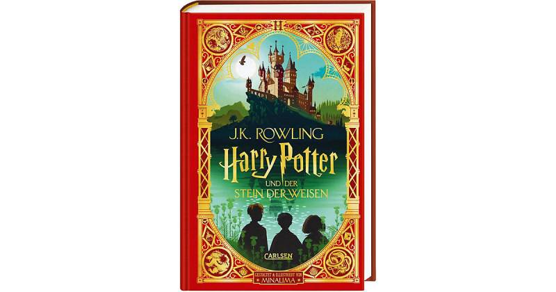 Buch - Harry Potter Band 1, Harry Potter und der Stein der Weisen MinaLima Ausgabe von Carlsen Verlag