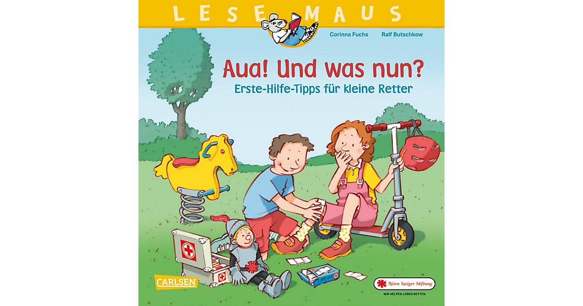 Buch - LESEMAUS 112: Aua! Und was nun? Erste-Hilfe-Tipps kleine Retter  Kleinkinder von Carlsen Verlag