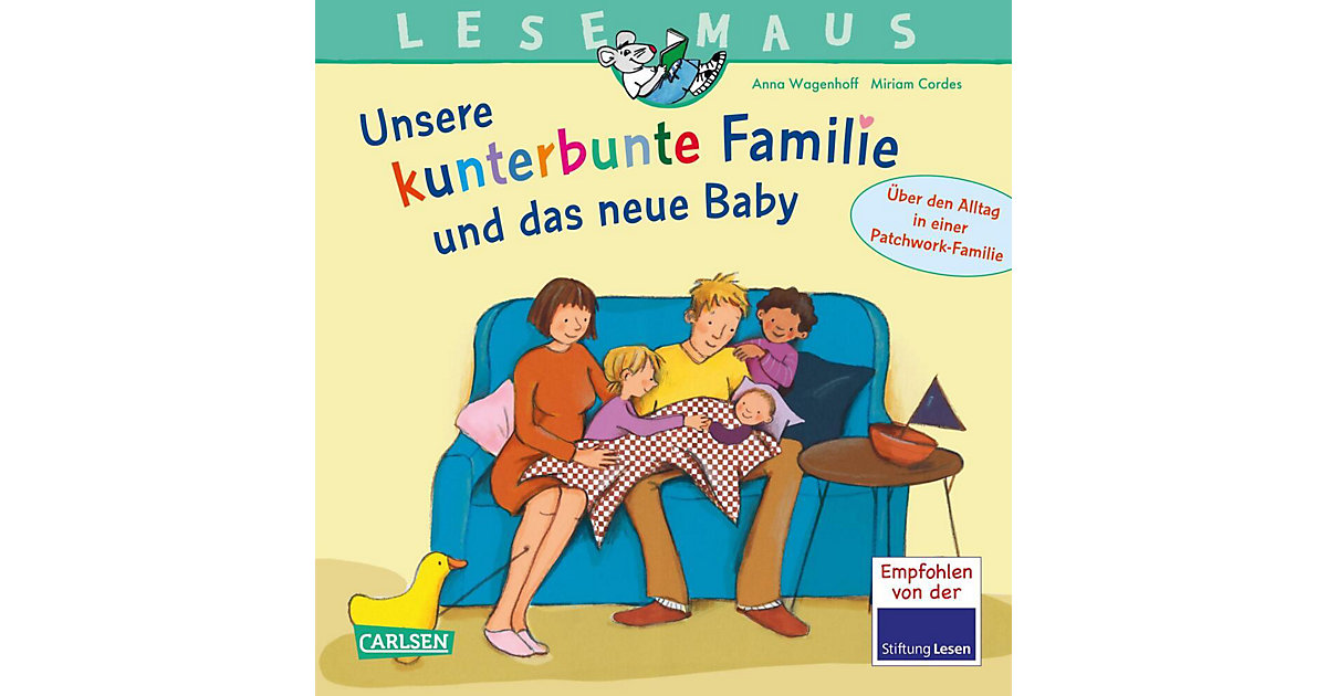 Buch - LESEMAUS 173: Unsere kunterbunte Familie und das neue Baby von Carlsen Verlag