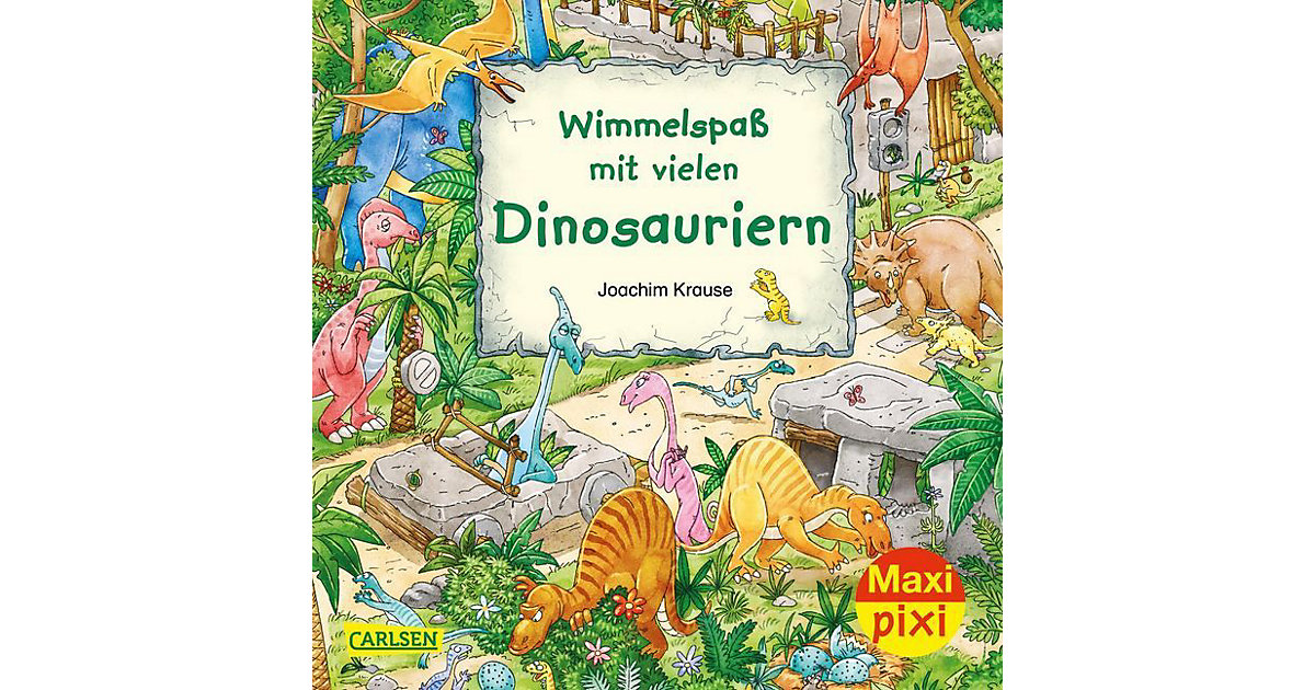 Buch - Maxi Pixi 337: Wimmelspaß mit vielen Dinosauriern von Carlsen Verlag