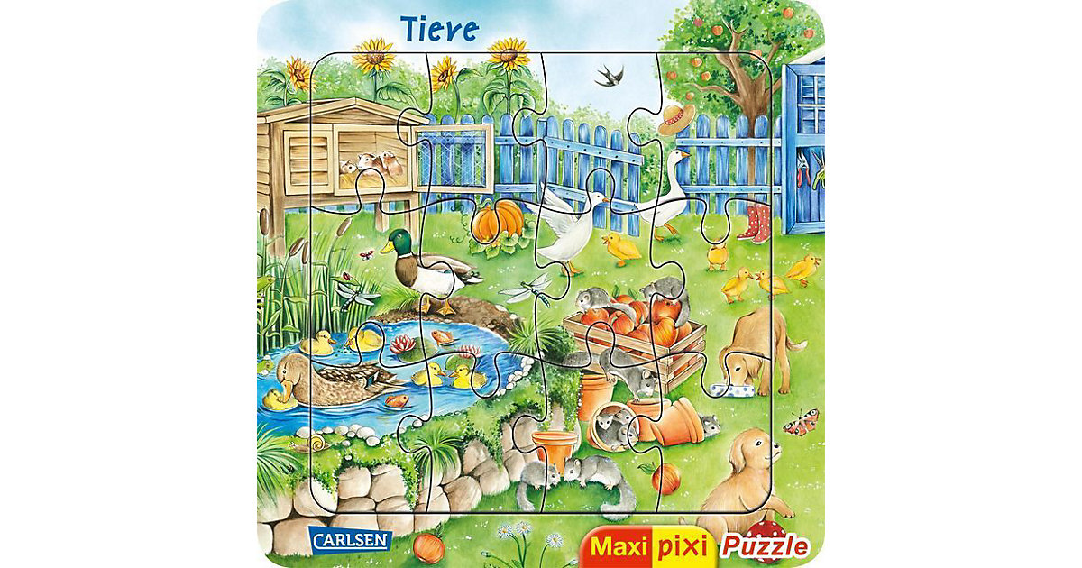 Maxi-Pixi-Puzzle: Tiere (Kinderpuzzle) von Carlsen Verlag
