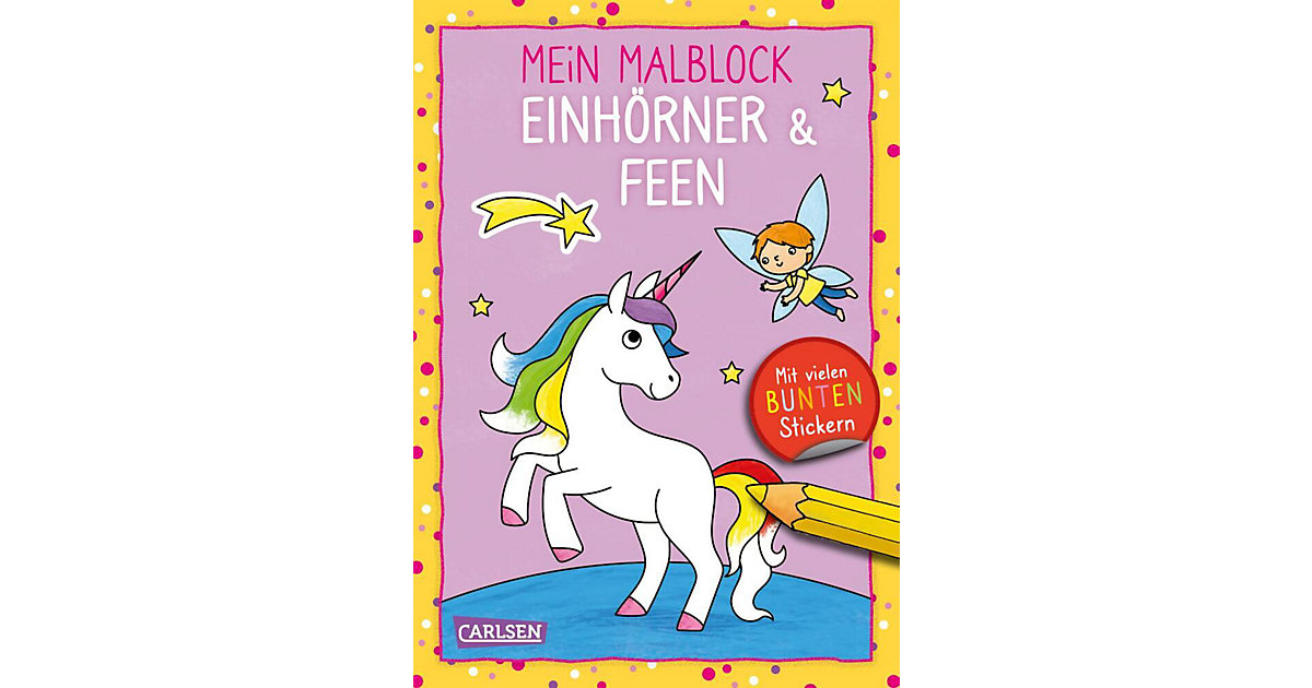 Buch - Mein Malblock: Einhörner & Feen von Carlsen Verlag