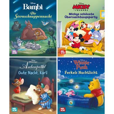 CARLSEN Nelson Mini-Bücher: 4er Disney Gutenacht-Geschichten 1-4: 4er-Set im praktischen Mitnahmeformat von Carlsen Verlag