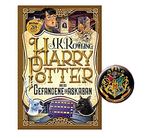 Carlsen Verlag Harry Potter und der Gefangene von Askaban (3 Band, Gebundene Ausgabe) + 1x Original Harry Potter Button von Carlsen Verlag