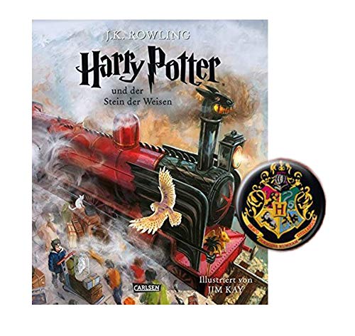 SCHMUCKAUSGABE: Harry Potter und der Stein der Weisen (vierfarbig illustrierte Schmuckausgabe) + 1. Original Harry Potter Button von Carlsen Verlag
