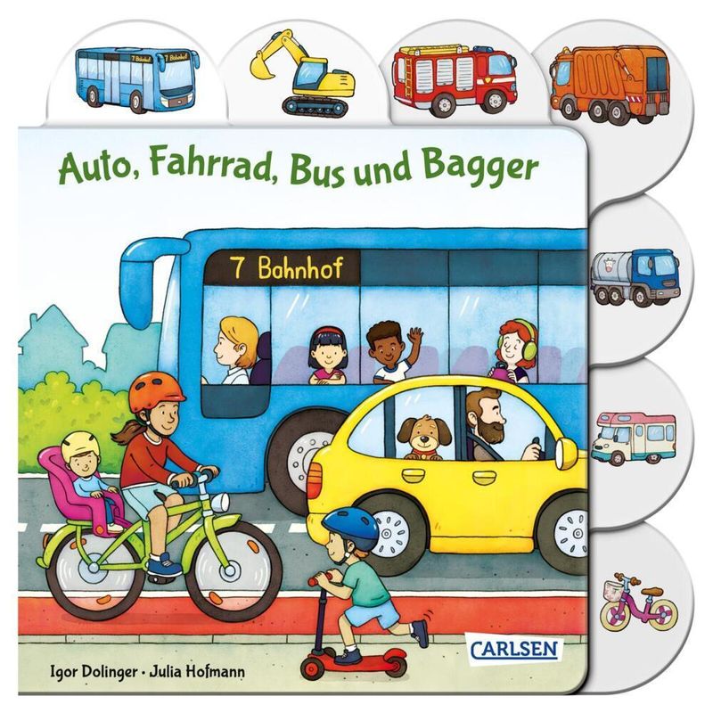 Auto, Fahrrad, Bus und Bagger von Carlsen