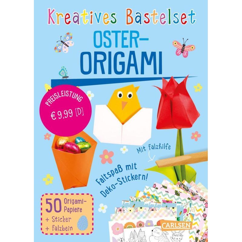 Bastelset für Kinder: Kreatives Bastelset: Oster-Origami von Carlsen