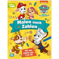 CARLSEN 512160 PAW Patrol Kindergartenheft: Malen nach Zahlen: Mehr als 40 Ausmalbilder mit den Zahlen 1-15 von Carlsen