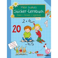 CARLSEN 9783551180384 Schlau für die Schule: Mein buntes Sticker-Lernbuch: Zahlen, Rechnen, Logikrätsel von Carlsen