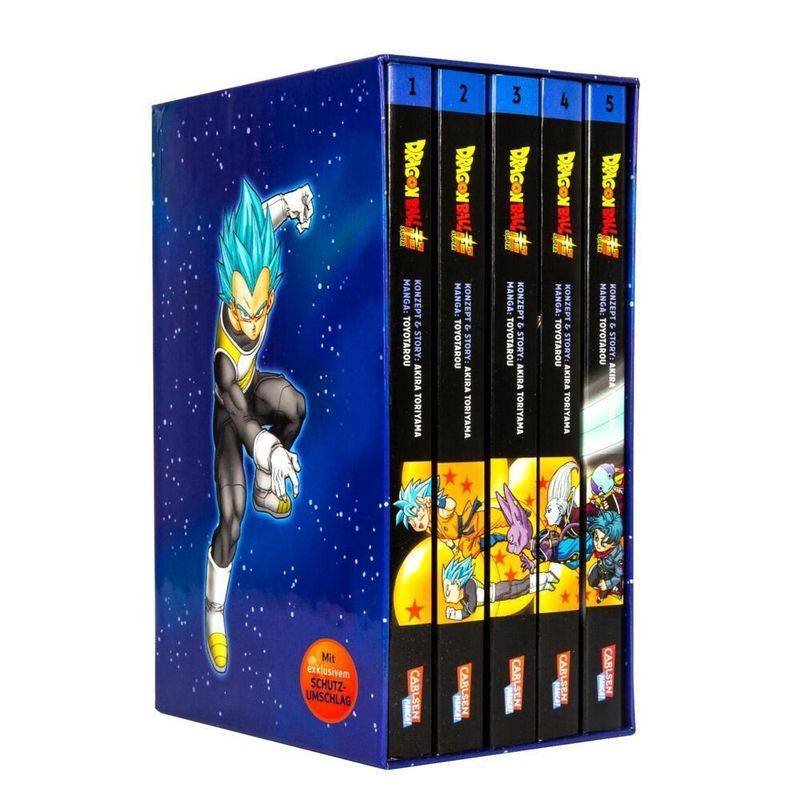 Dragon Ball Super Bände 1-5 im Sammelschuber mit Extra.Bd.1-5 von Carlsen