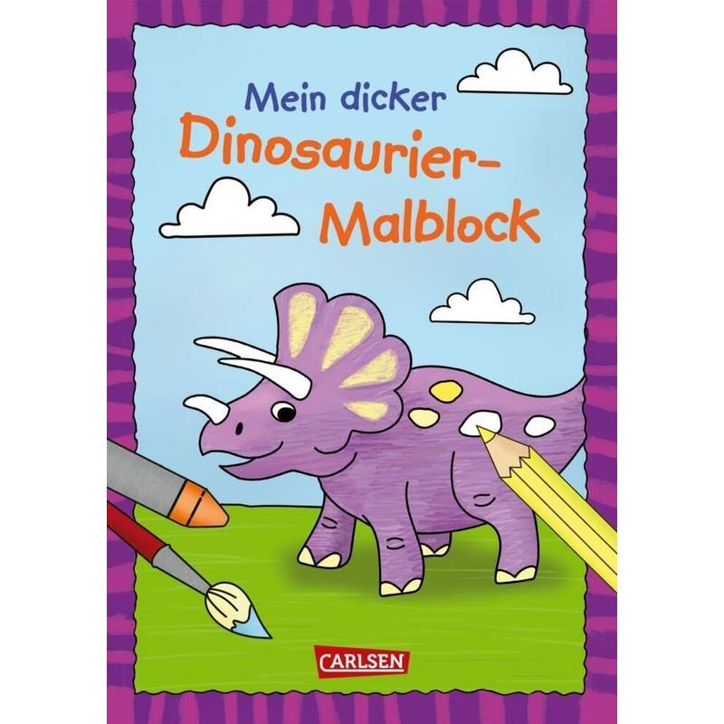 Mein dicker Dinosaurier-Malblock von Carlsen