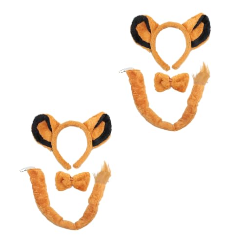 Carnavalife 3-teiliges Löwen-Set für Damen, Löwen-Kostüm, Simba-Kostüm, Löwenkostüm, Löwenkostüm, Herren, Tierparty, Halloween, Cosplay, Karneval (2) von Carnavalife