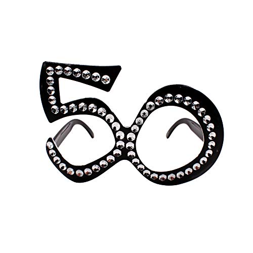 Carnavalife 50 Jahre Brille für Geburtstag, Jahrestag und Party (50 Jahre, 1) von Carnavalife
