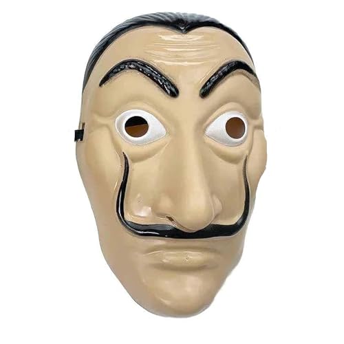 Carnavalife Dali-Maske, Haus aus Papier, Bank Robbery Mask, Halloween für Erwachsene und Kinder, Einheitsgröße von Carnavalife