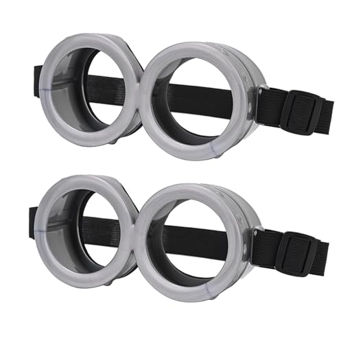 Carnavalife Gelbes Kostümzubehör für Cosplay, Halloween-Kostüm, Karneval, Brille, Handschuh, kleine Freunde (2 Brille) von Carnavalife