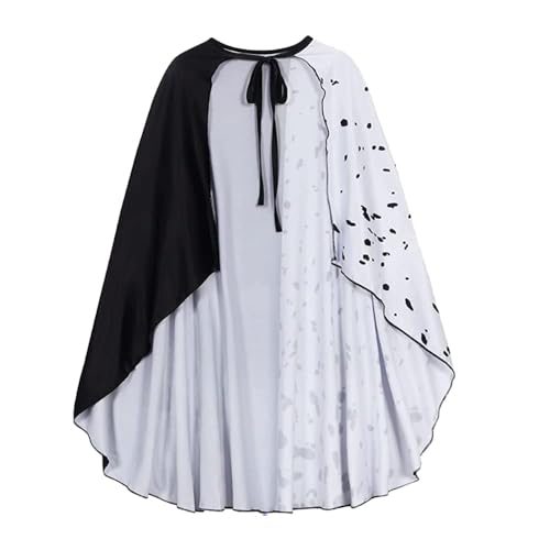 Carnavalife Cruella Devil Damenumhang, Erwachsene, Damen, Halloween (Umhang 110 Cm) von Carnavalife